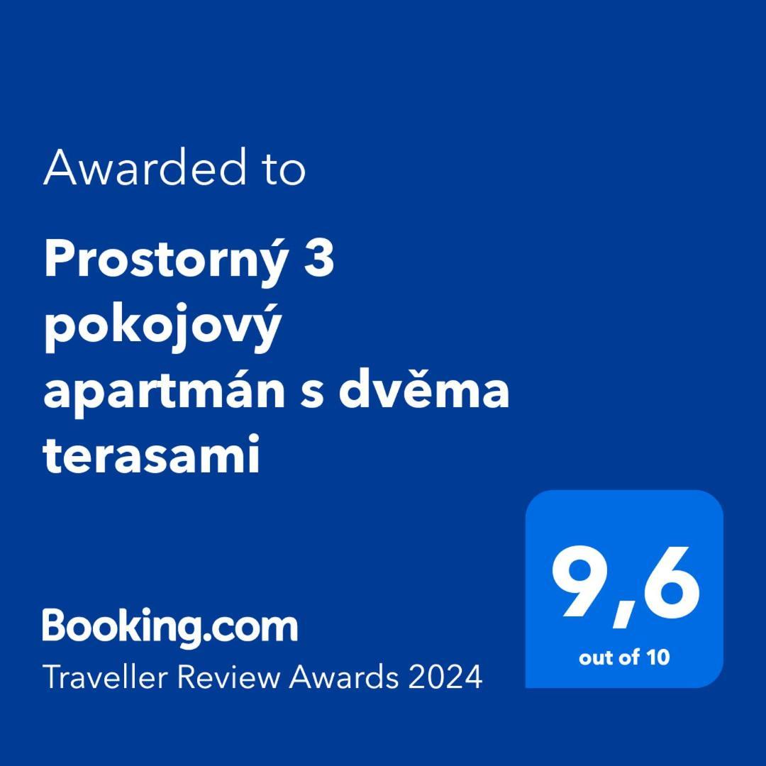 Prostorny 3 Pokojovy Apartman S Dvema Terasami Praag Buitenkant foto